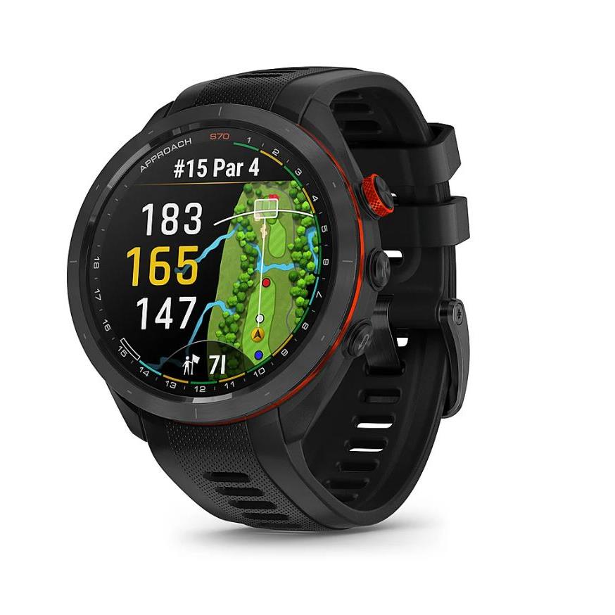 2023 Garmin Approach S70 Premium Golf Gps Smart Watch Black 47mm