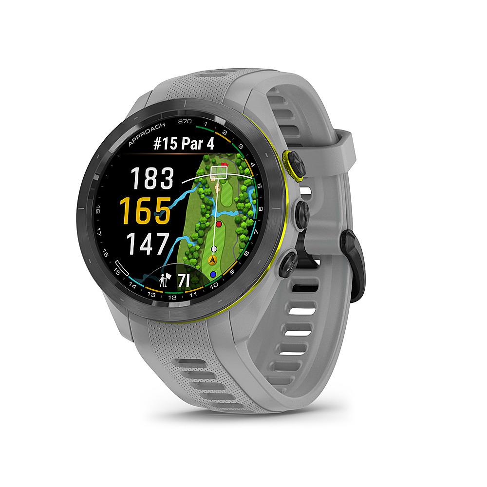 2023 Garmin Approach S70 Premium Golf Gps Smart Watch Powder Grey 42mm