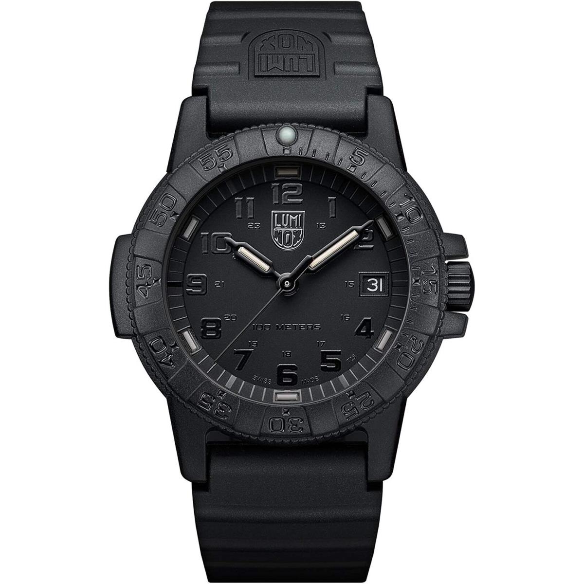 Luminox XS.0301.BO.L Men`s Leatherback Sea Turtle Blackout Watch Black