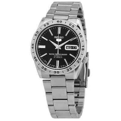 Seiko Automatic Black Dial Stainless Steel Men`s Watch SNKE01J1