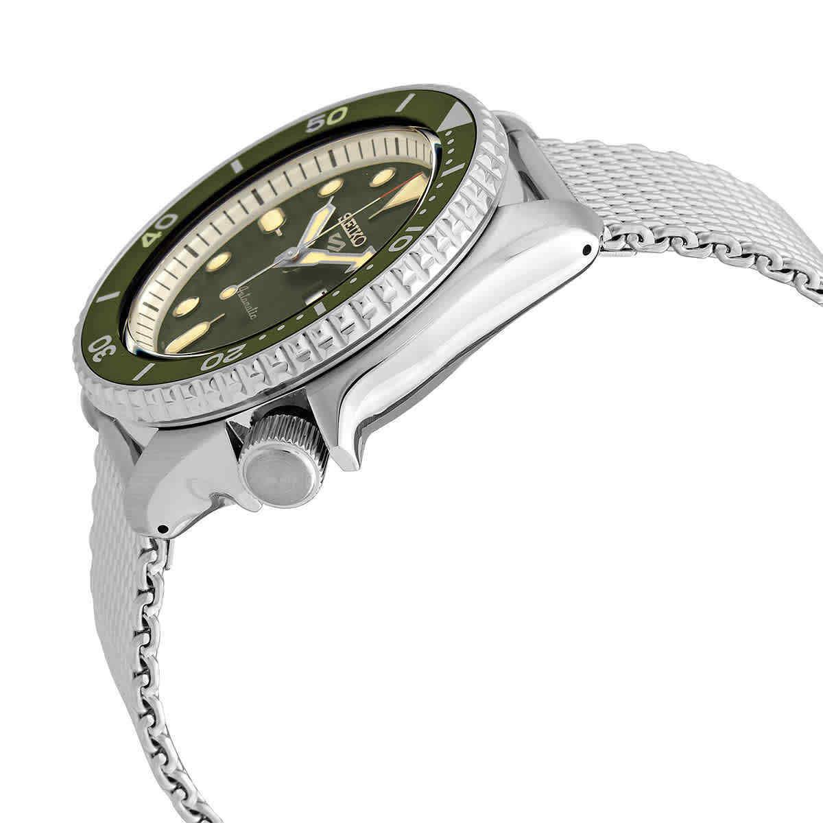 Seiko 5 Sports Green Men`s Watch - SRPD75K1