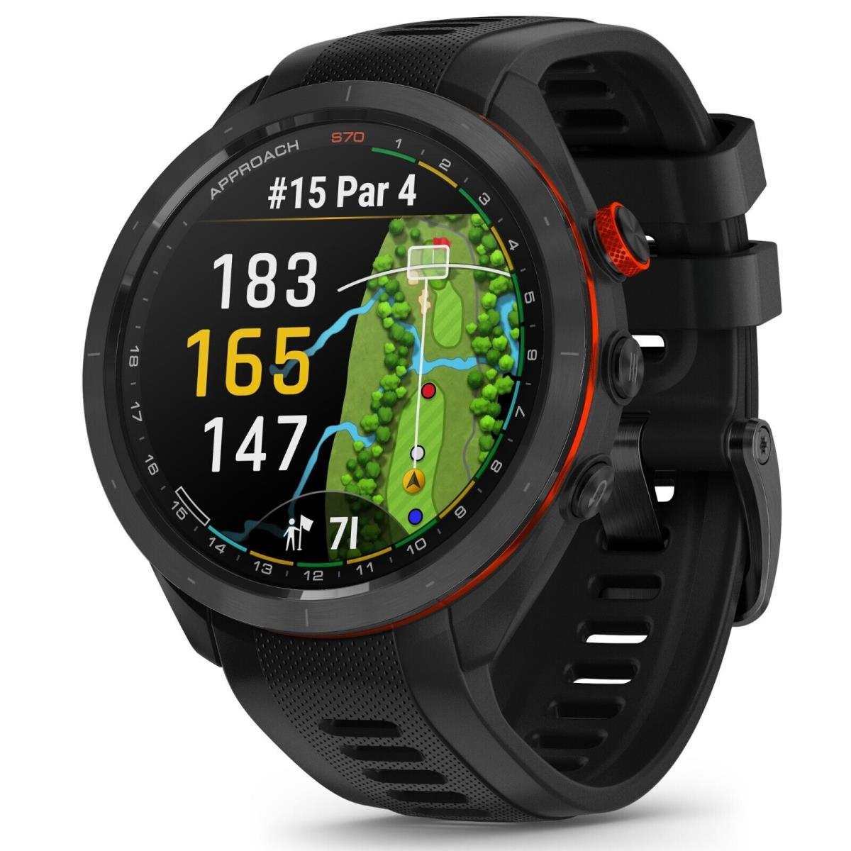 Garmin 010-02746-02 Approach S70 47mm Smartwatch Gps Golf Black Watch In Stock