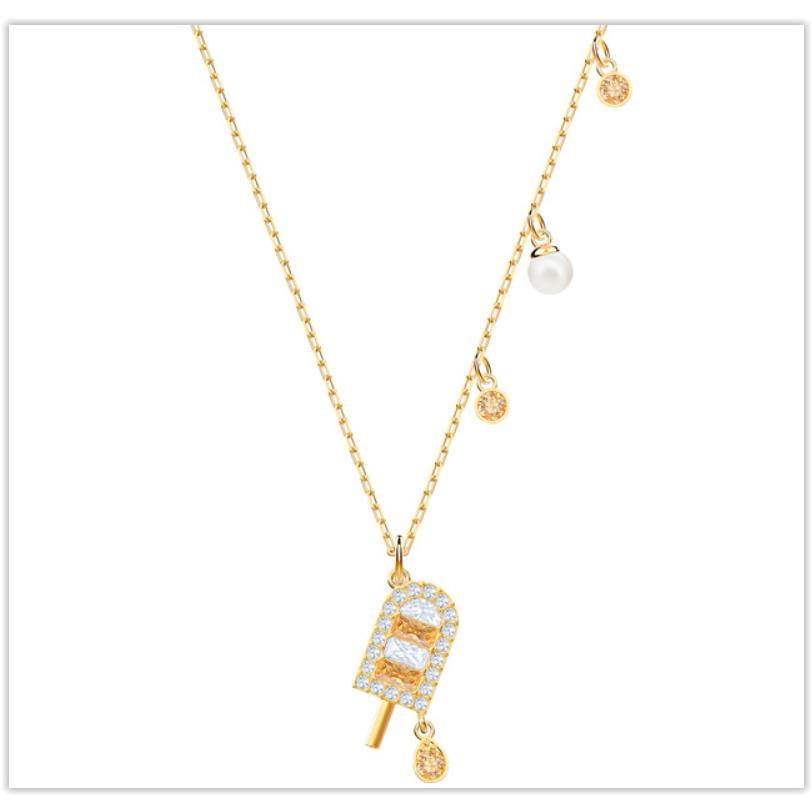 Swarovski NO Regrets Ice Cream Pop Popsicle Crystal Necklace 5465294