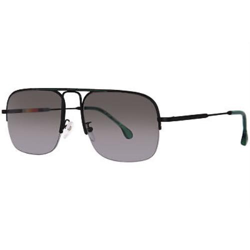 Paul Smith Clifton PSSN02558-04 Sunglasses Men`s Matte Black/grey Gradient 58mm - Frame: Black, Lens: Gray