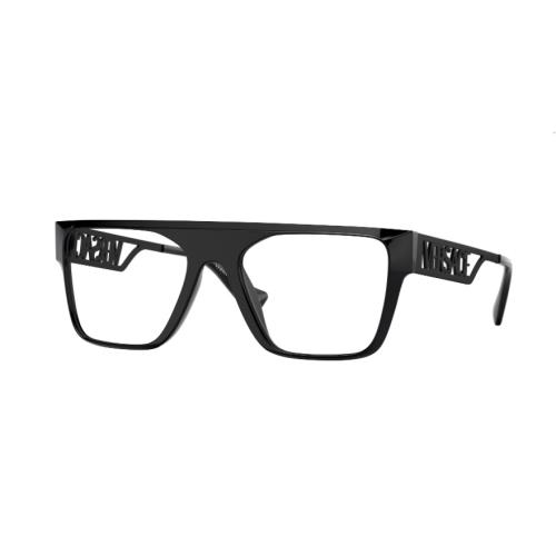 Versace VE3326U 5380 Black Oversized Full-rim Square Men`s Eyeglasses