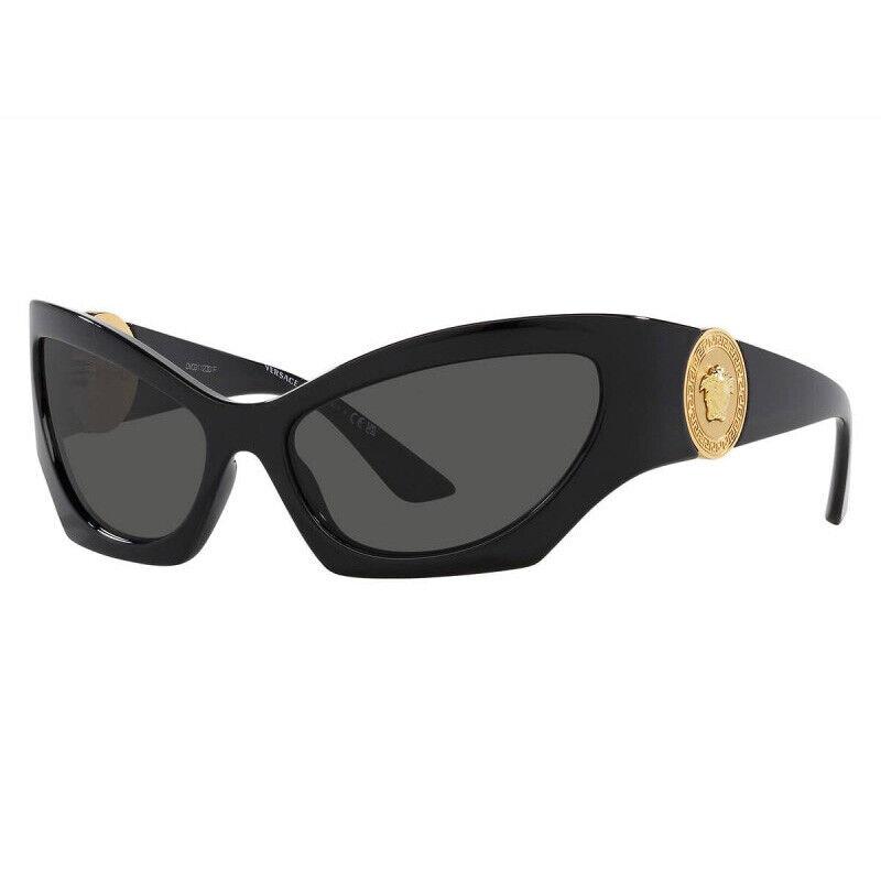 Versace VE4450 GB1/87 Black/grey 60-16-125 Sunglasses - Frame: black, Lens: Dark Grey, Code: GB1/87