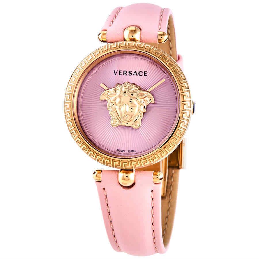 Versace Palazzo Quartz Pink Dial Ladies Watch VECQ00518