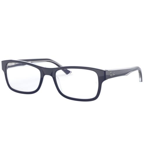 Ray Ban Eyeglasses RB 5268 5739 Navy on Transparent Optical Frame 52-17-135