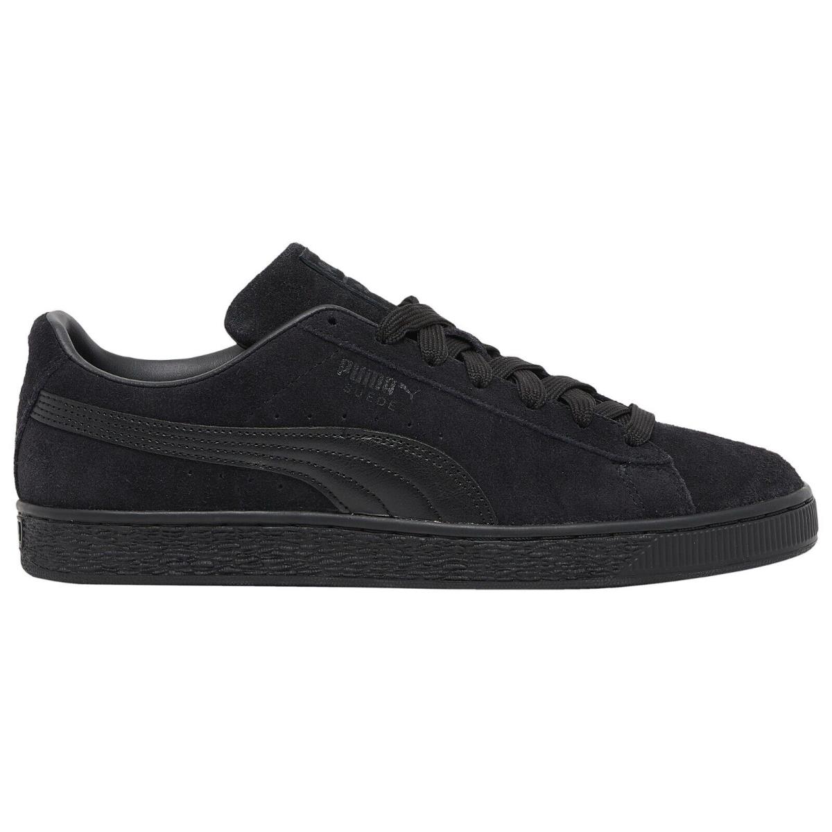 Puma Men`s Classic Breathable Premium Suede Lightweight Rubber Outsole Shoes Black