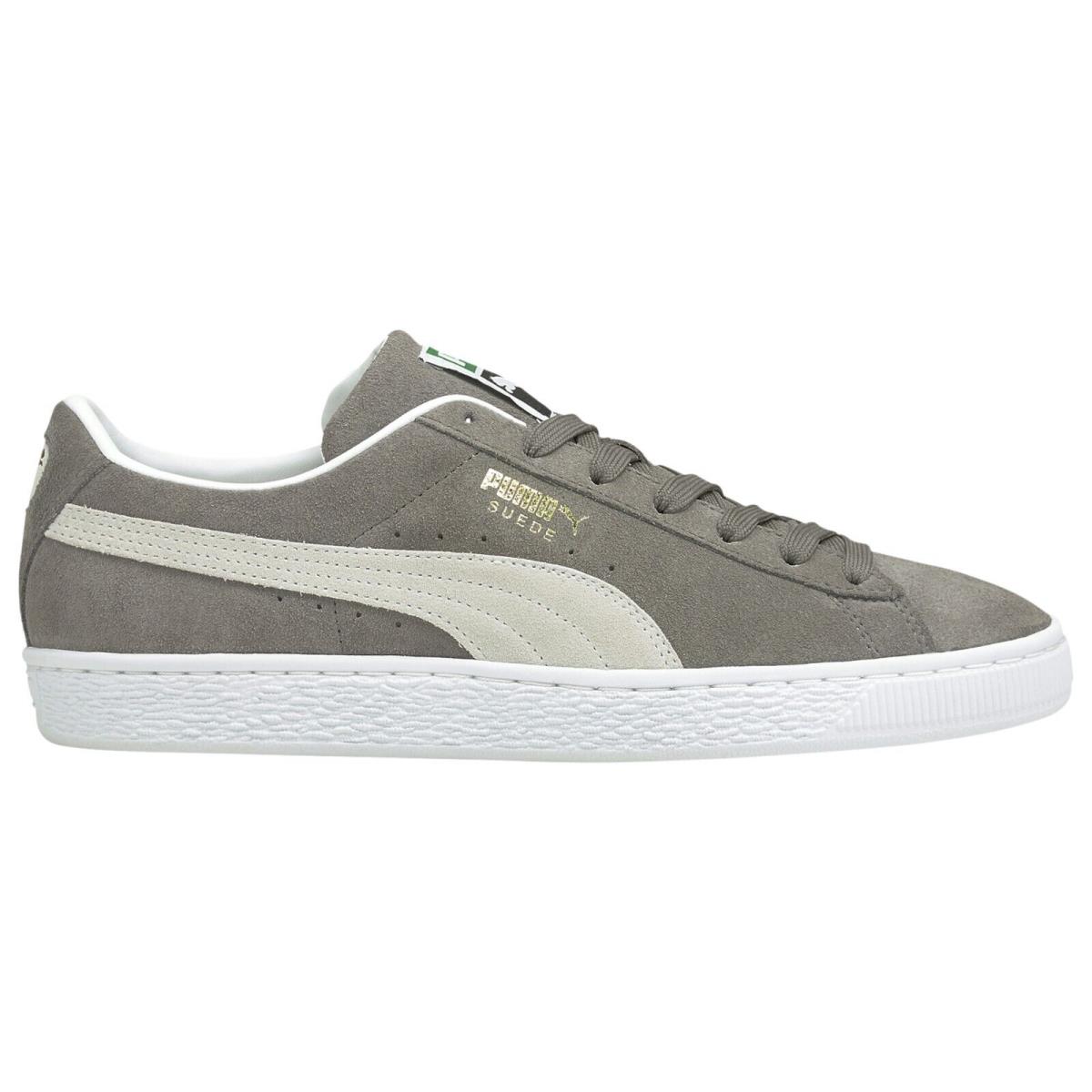 Puma Men`s Classic Breathable Premium Suede Lightweight Rubber Outsole Shoes Gray