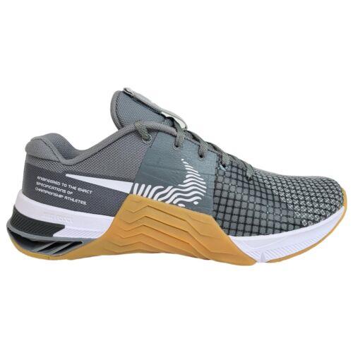 Nike Mens 9 9.5 Metcon 8 Smoke Grey White Gum Training Shoes Crossfit DO9328-002 - Gray