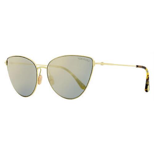 Tom Ford Cat Eye Sunglasses TF1005 Anais-02 32C Gold/honey Havana 62mm FT01005