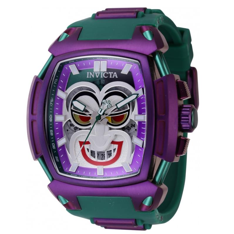 Invicta DC Comics Joker Men`s 53mm Limited Edition Chronograph Watch 43733