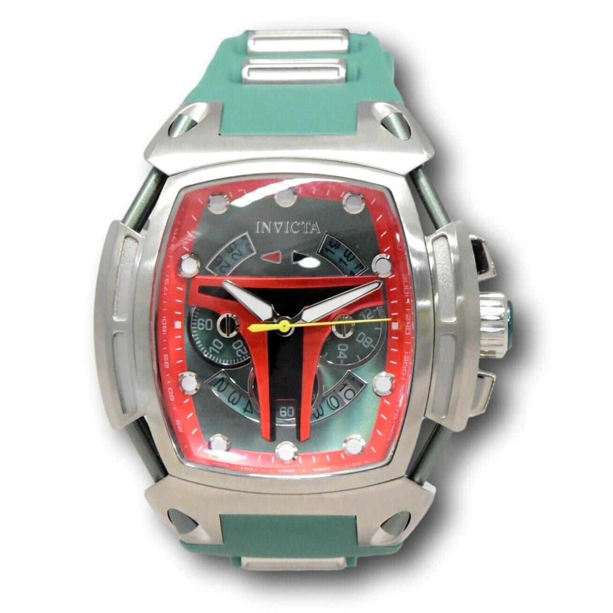 Invicta watch Diablo - Dial: Green and Red and Black, Band: