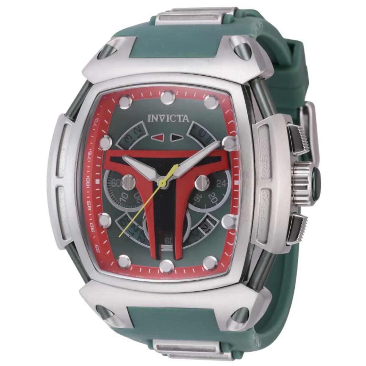Invicta watch Diablo - Dial: Green and Red and Black, Band: