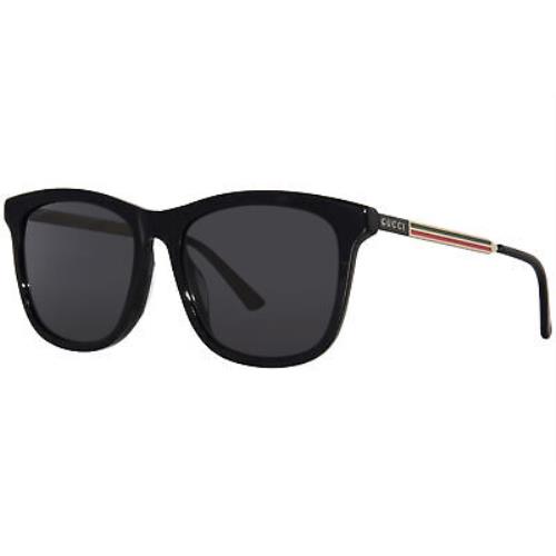 Gucci GG1037SK 001 Sunglasses Men`s Black/grey Lenses Square Shape 55mm