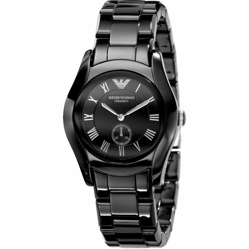 Emporio Armani Men`s Watch AR1402 Black Ceramic Watch