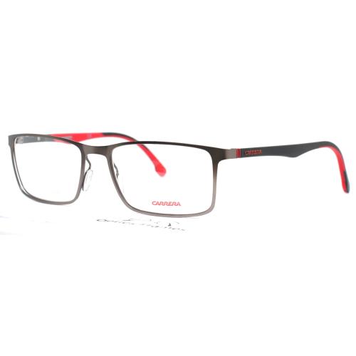 Carrera 8827V R80 Dark Ruthenium Mens Rectangle Eyeglasses 55-17-145 B:36