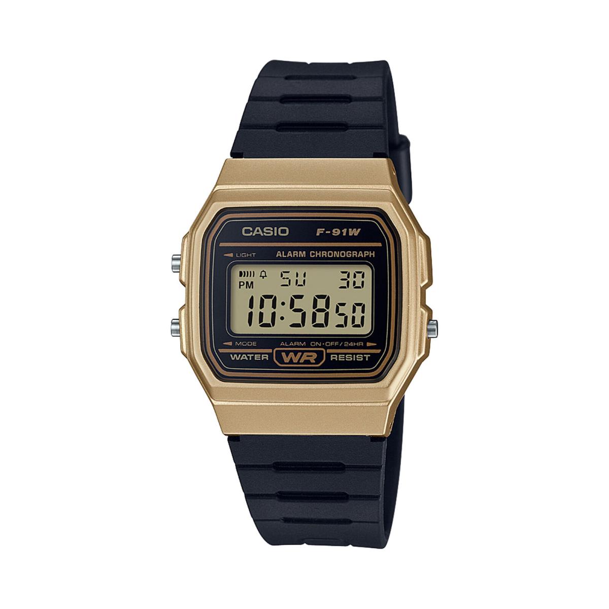 Casio Men`s `classic` Quartz Metal and Resin Casual Watch Color:black Model: F