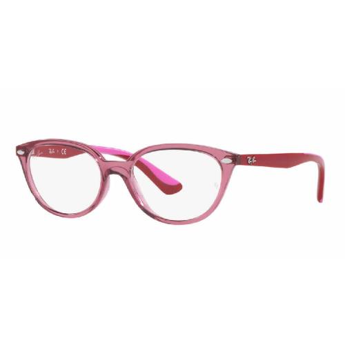 Ray Ban Kids Eyeglasses RB 1612 3777 Transparent Pink Youth Frame 48-15-130