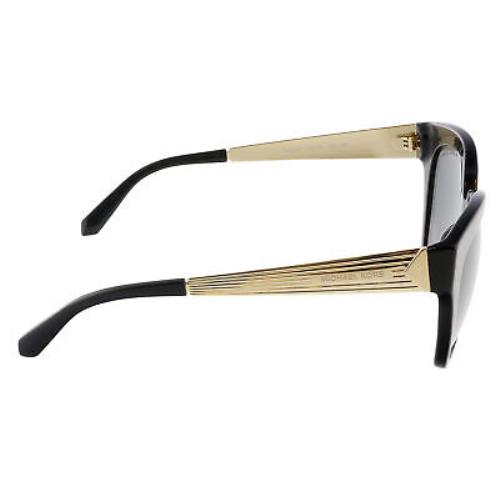 Michael Kors sunglasses Paloma - Black , Black Frame, Dark Grey Solid Lens 2