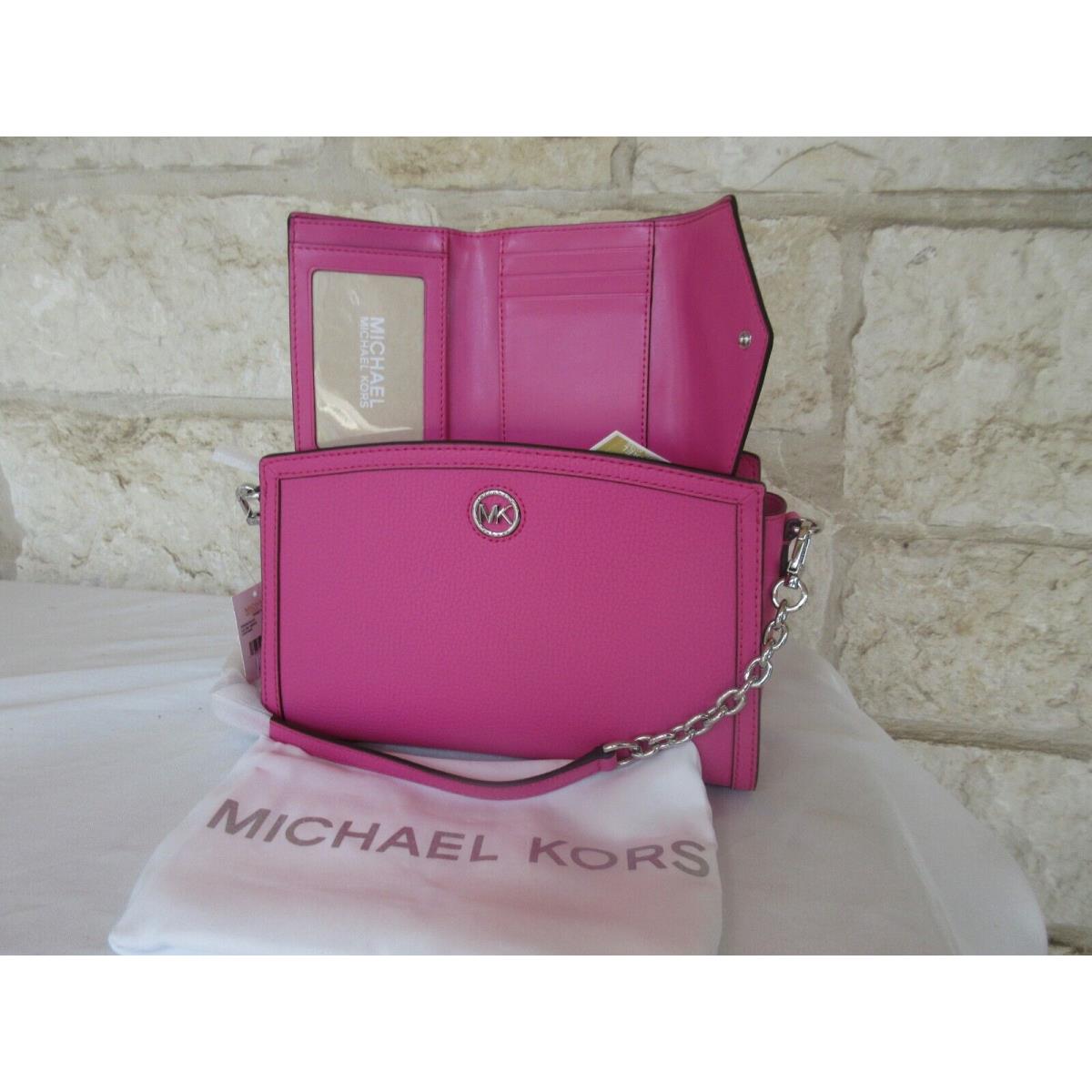 Michael Kors  bag  Chantal - Cerise/Pink Bright Colorful Handle/Strap, Silver Hardware, Cerise (Pink) Silver hardware Exterior 17
