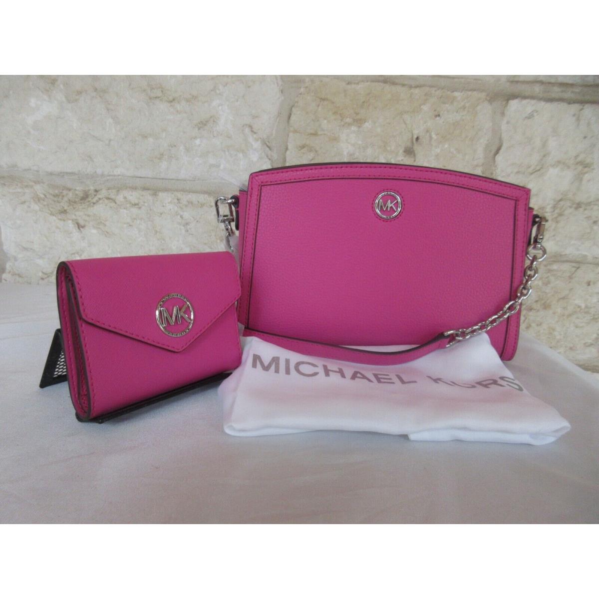 Michael Kors  bag  Chantal - Cerise/Pink Bright Colorful Handle/Strap, Silver Hardware, Cerise (Pink) Silver hardware Exterior 5