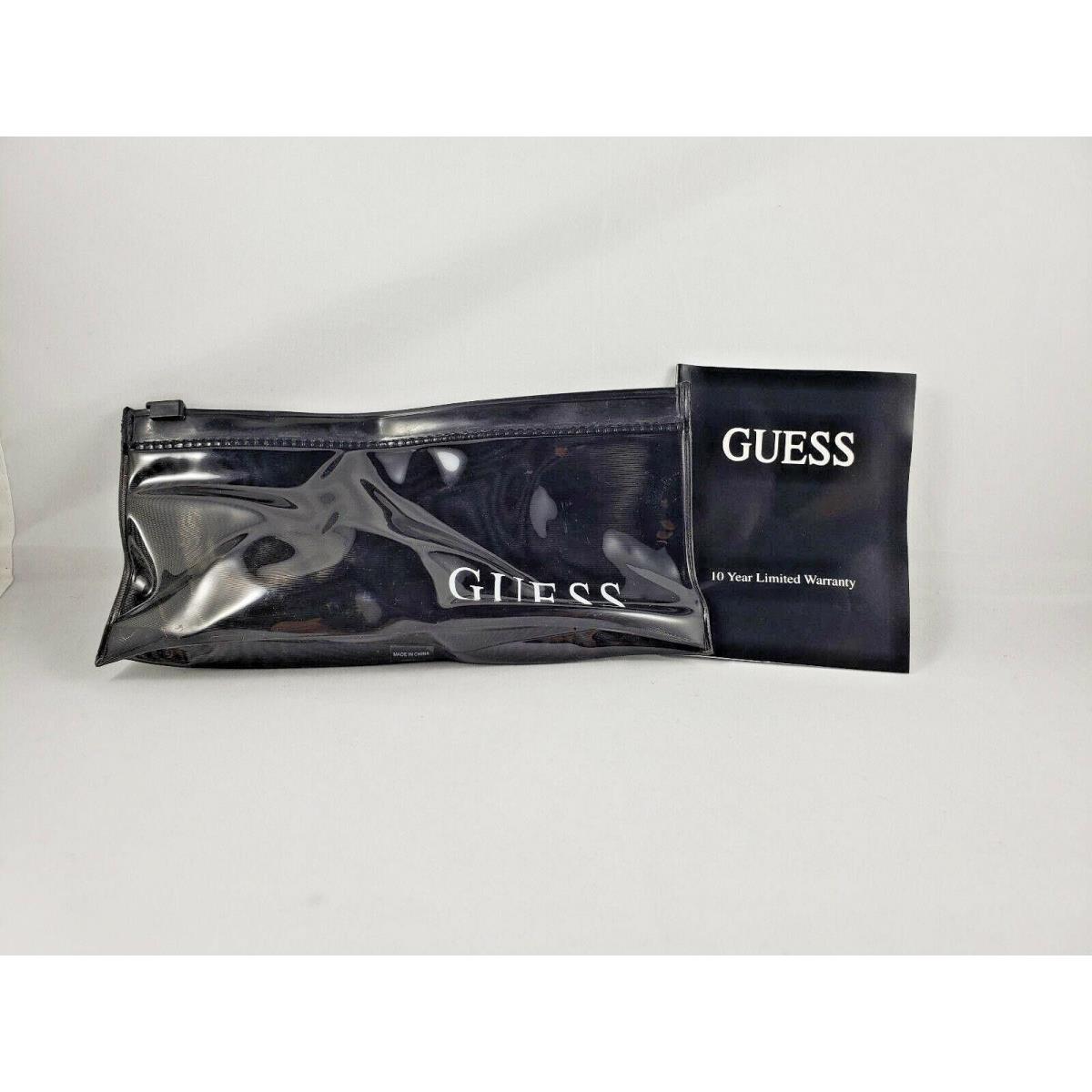 Guess Square Lady Dress Steel Silver-tone Crystal Accented Bezel W0827L1 U0827L1 - Dial: Silver, White, Band: Silver