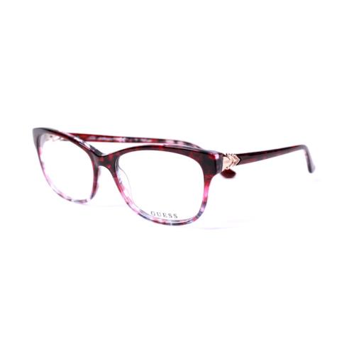 Guess GU2696 074 Pink Havana Eyeglasses Size: 52 - 16 - 140