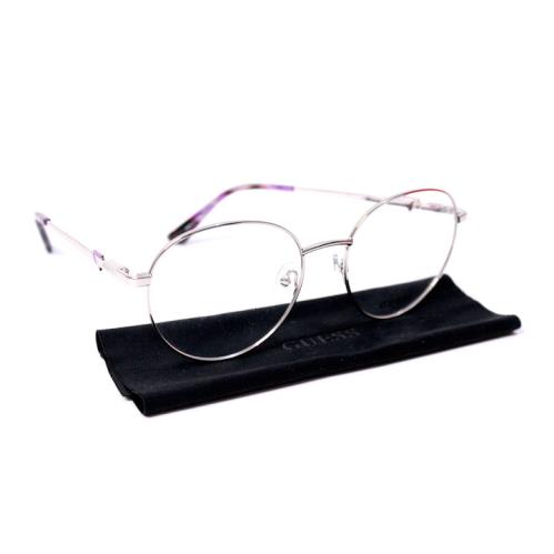 Guess GU2812 010 Silver Eyeglasses Size: 55 - 18 - 140