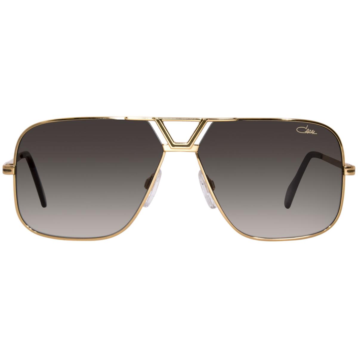 Cazal Legends 725 003 Sunglasses Men`s Gold/brown/green Gradient Lens Pilot 61mm