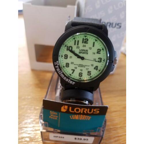 Lorus Sports Lumibrite Watch Mens Luminescent 24hr Military 50m Quartz