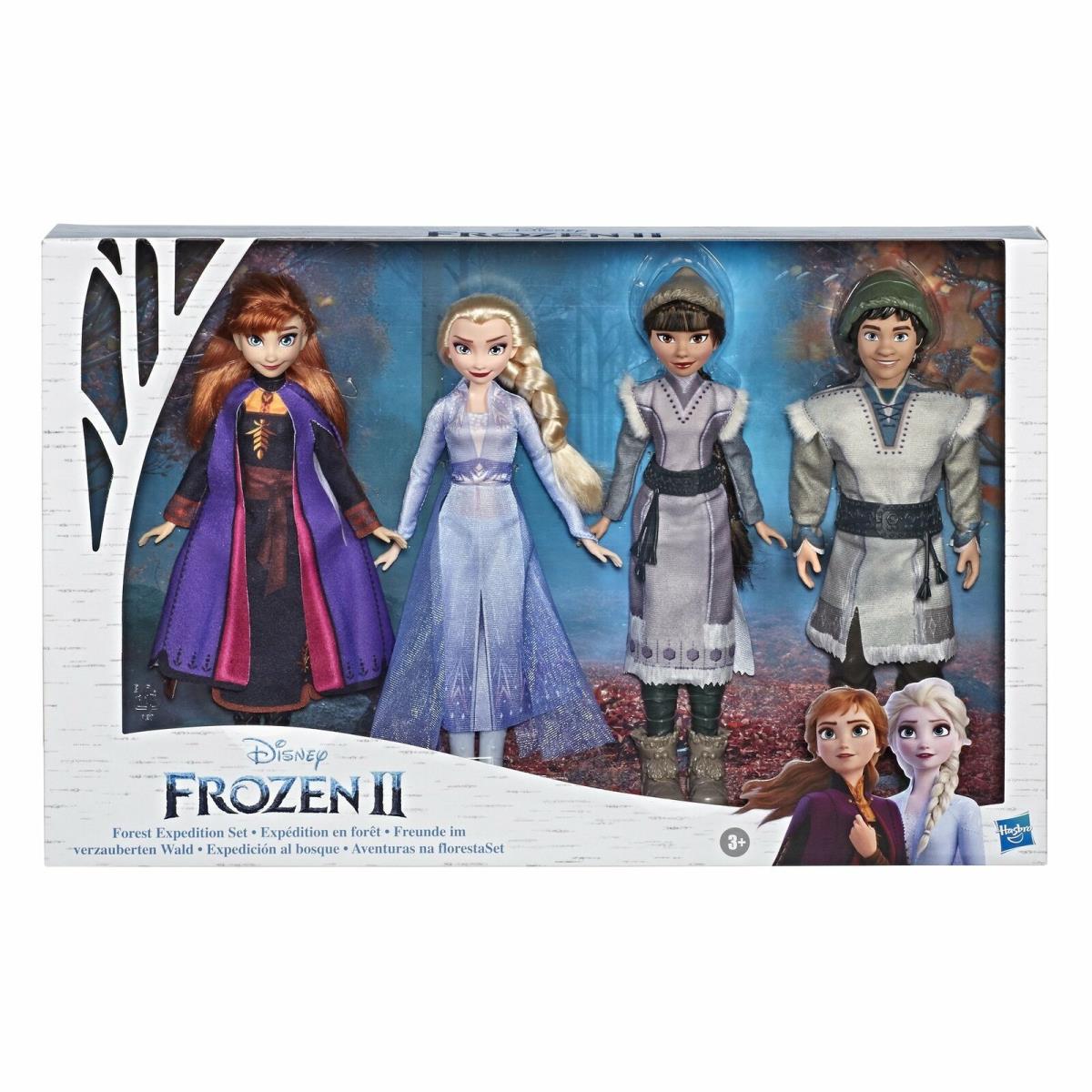 Disney Frozen Forest Expedition Set with Anna Elsa Ryder Honeymaren 4 Dolls