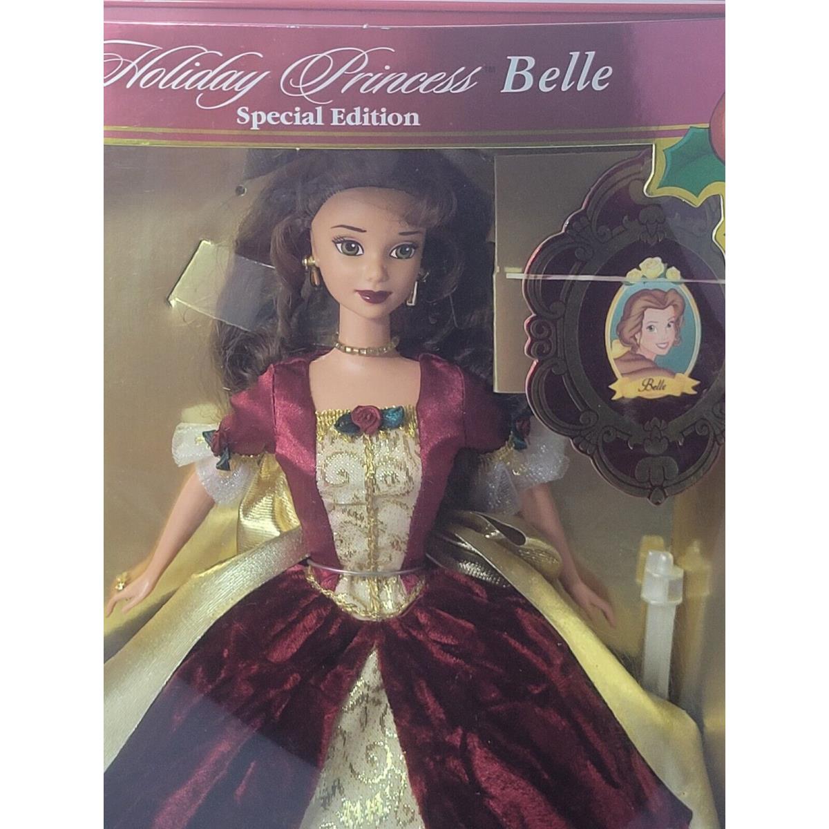 Holiday Princess Belle Barbie Doll Mattel 16710 Disney Beauty Beast