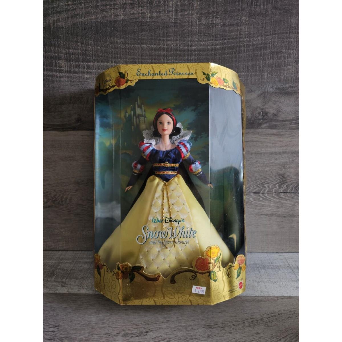 2000 Disney Snow White and The Seven Dwarfs Enchanted Princess Doll 27048 Mattel