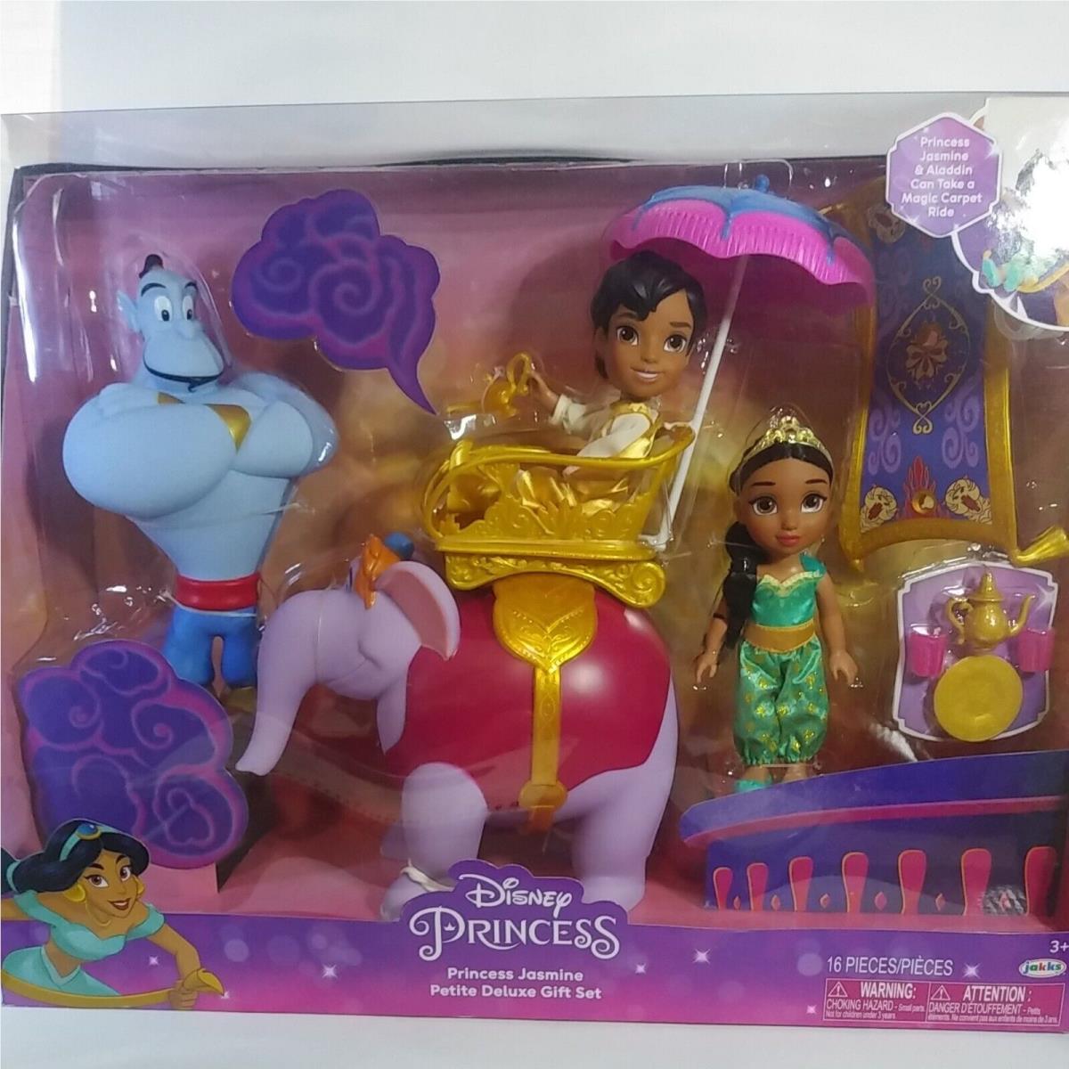 Disney Princess Jasmine Petite Deluxe Gift Set Elephant Abu Genie Aladd