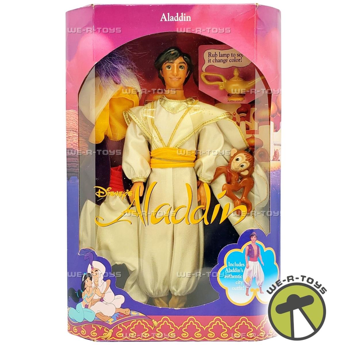 Disney`s Aladdin Doll and Abu Includes City Outfit 1992 Mattel 2548