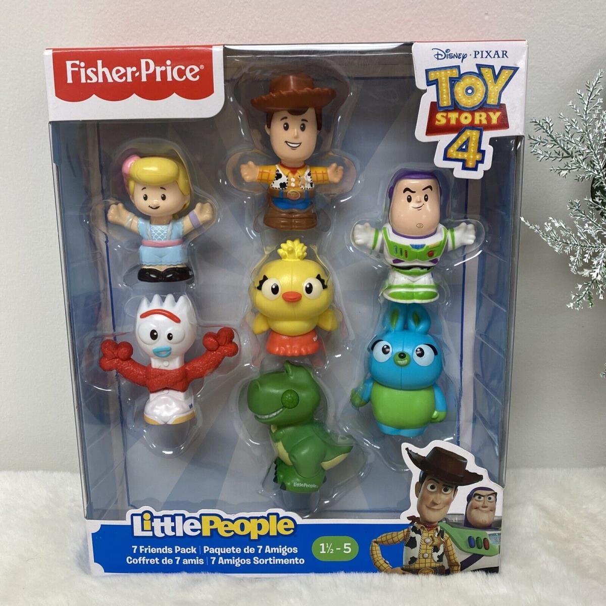 Fisher Price Little People Disney Toy Story 4 7 Friends Pack Woody Buzz Bo Peep