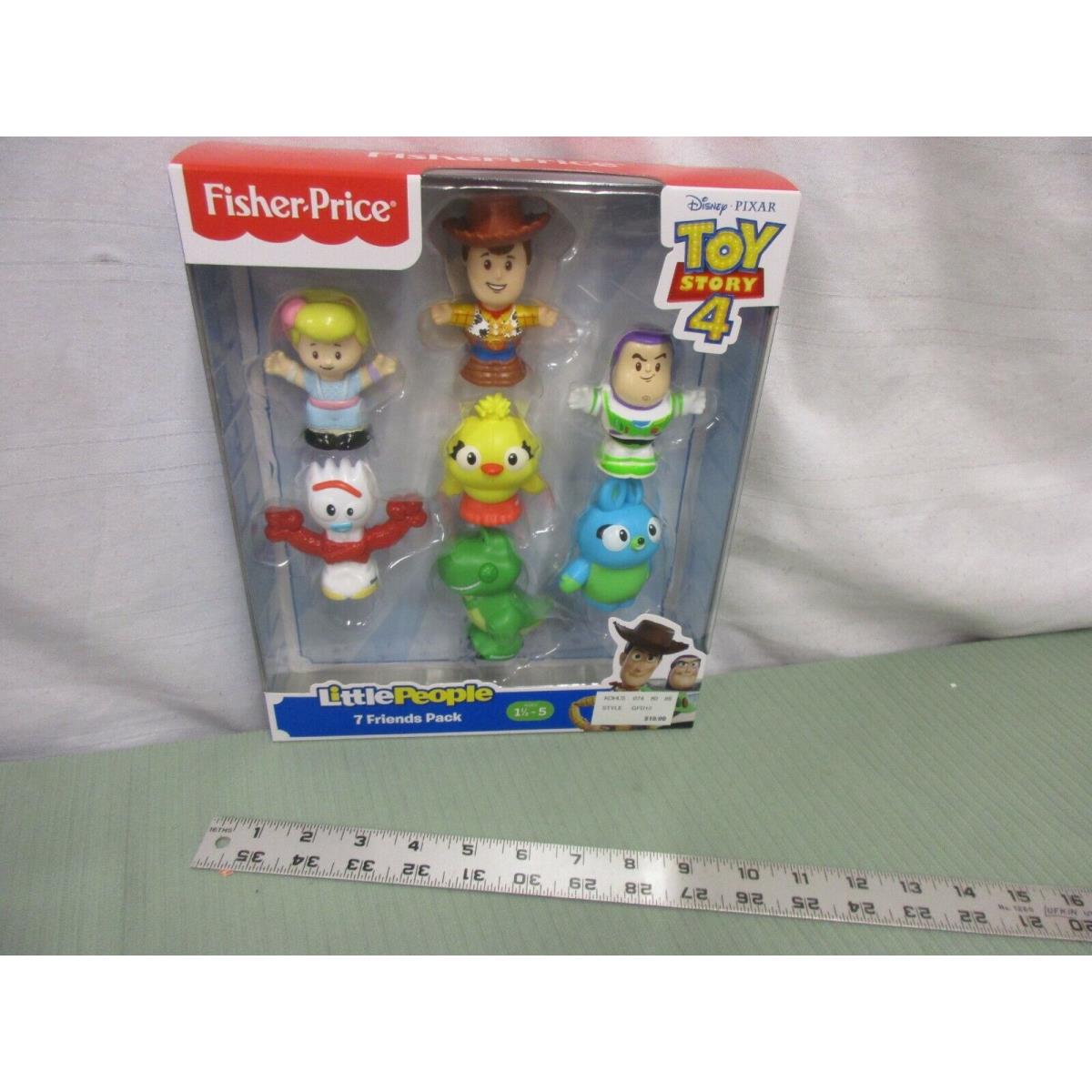 Fisher Price Little People Disney Toy Story 4 7 Friends Pack Woody Buzz Bo Peep