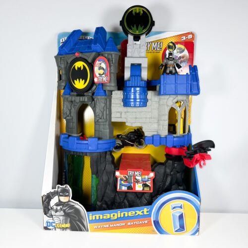 Imaginext DC Super Friends Batman Toy Wayne Manor Batcave Playset with Batman