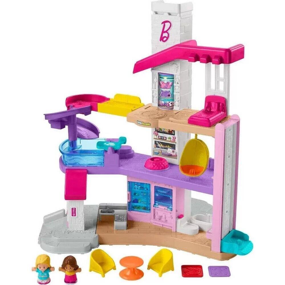 Fisher Price Little People Barbie 3 Story Dream House Dollhouse Play Set
