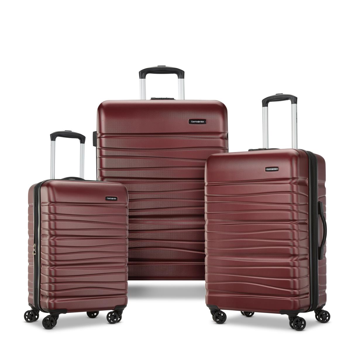 Samsonite 3 Piece Hardside Set - Luggage MATTE BURGUNDY