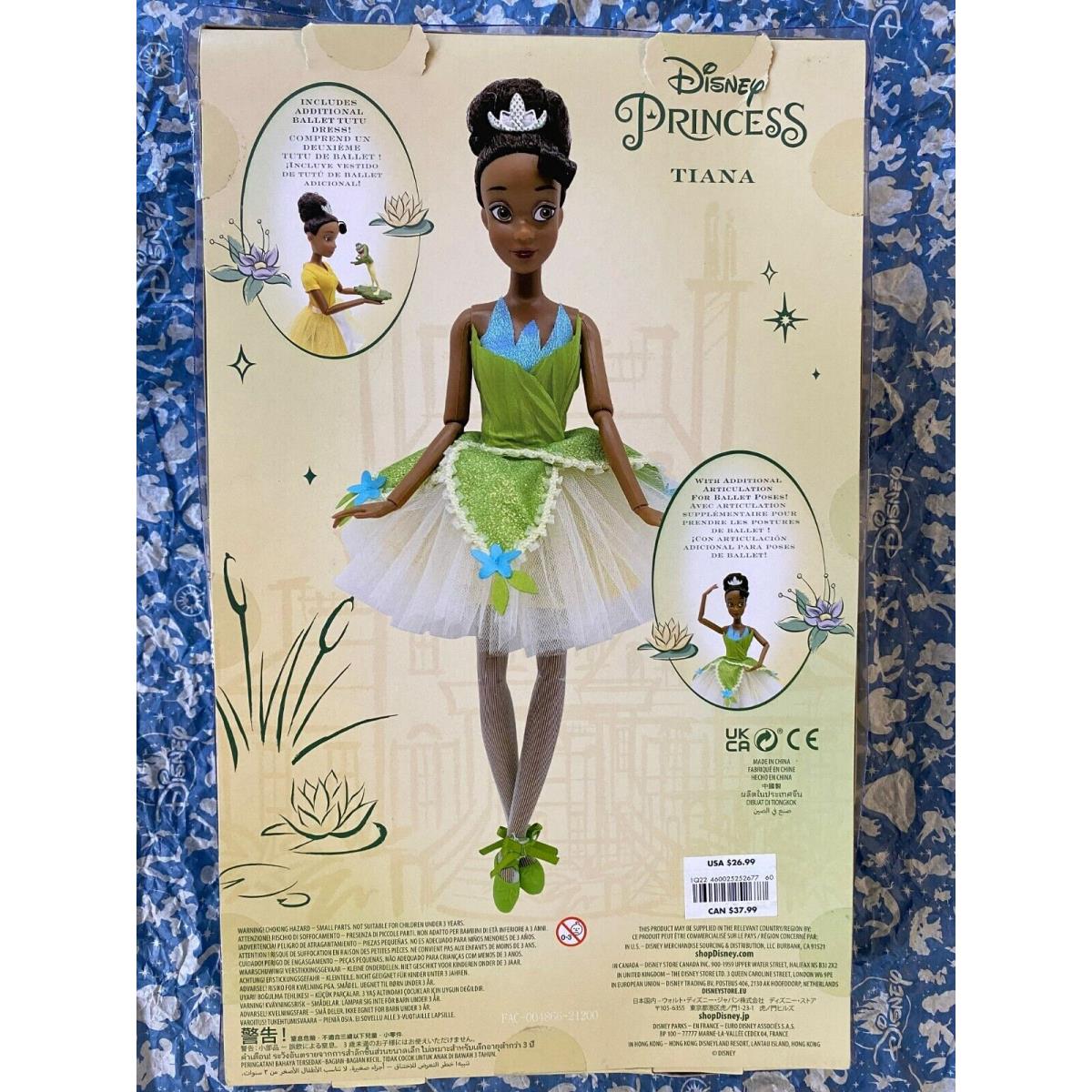 Disney Tiana Ballet Doll 11 1/2`` The Princess and The Frog