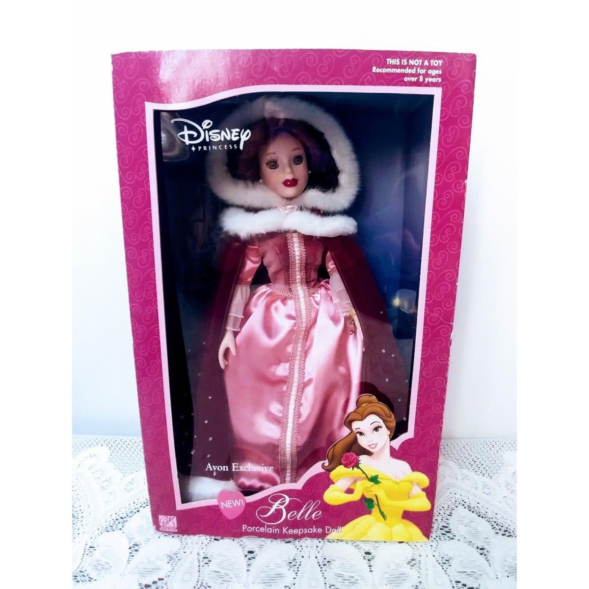 Disney Princess Belle Beauty Porcelain Keepsake Doll 2002