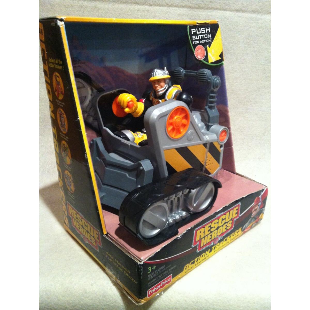 Rescue Heroes Action Trackers Jack Hammer Fliptrack Dozer