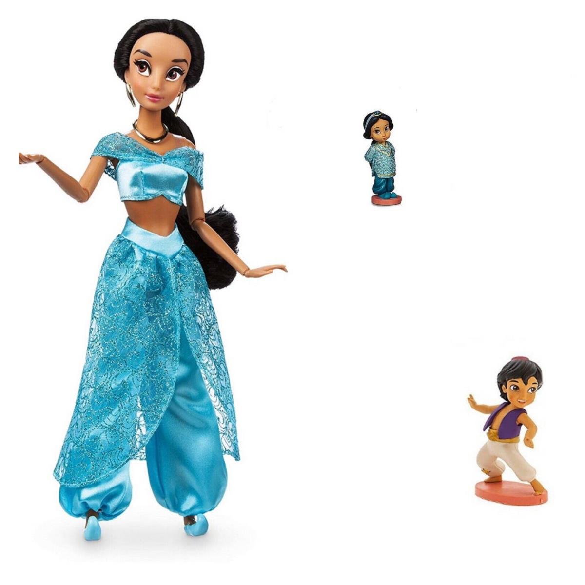 Disney Classic Jasmine 11.5 Doll 2.5 Baby Aladdin Princess Toddler Figures