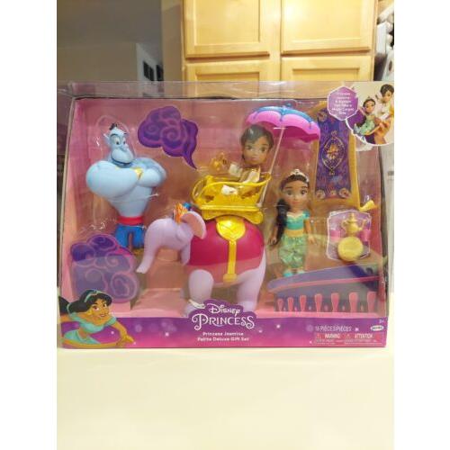 Disney Princess Jasmine Petite Deluxe Gift Set Aladdin Genie Abu Elephant