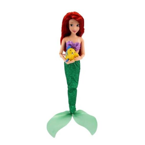 Disney Little Mermaid Ariel Classic Princess 11.5 Doll 1 Flounder Figure