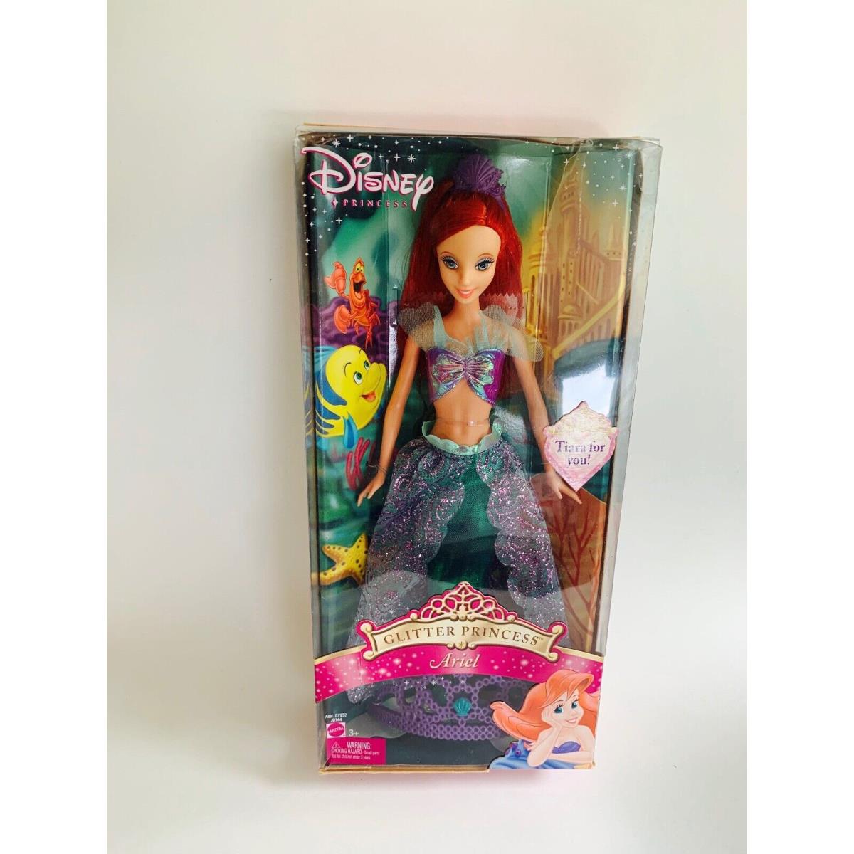 Disney Princess Glitter Princess Ariel Mattel with Tiara