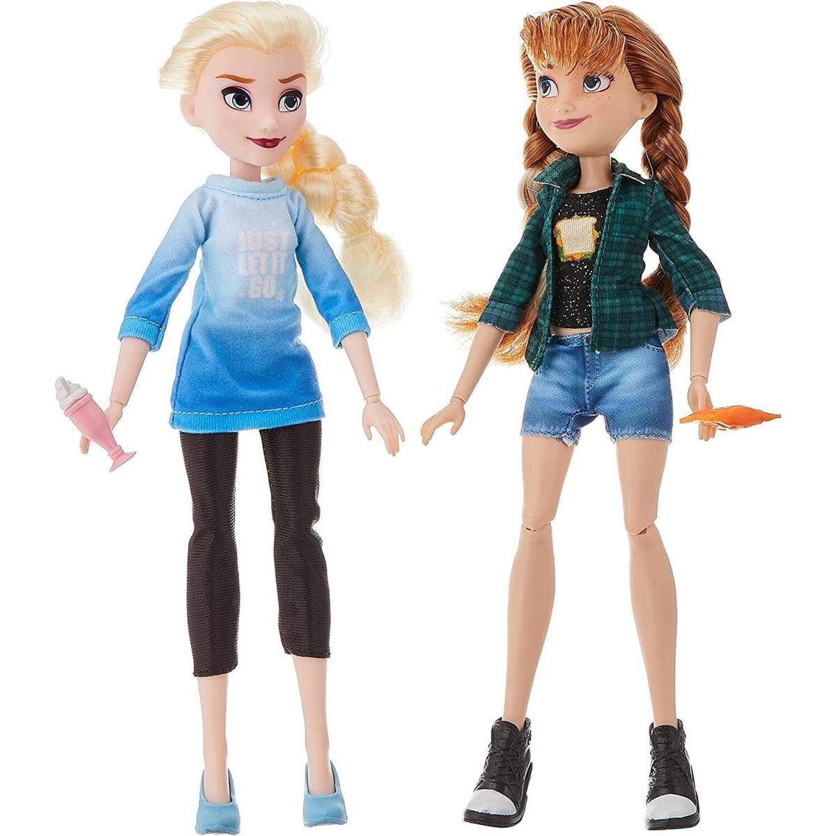 Ralph Breaks The Internet Disney Comfy Princesses : Elsa and Anna 11 Dolls